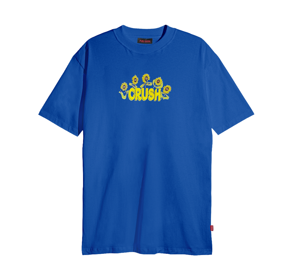 T-Shirt “Flowers” Blue