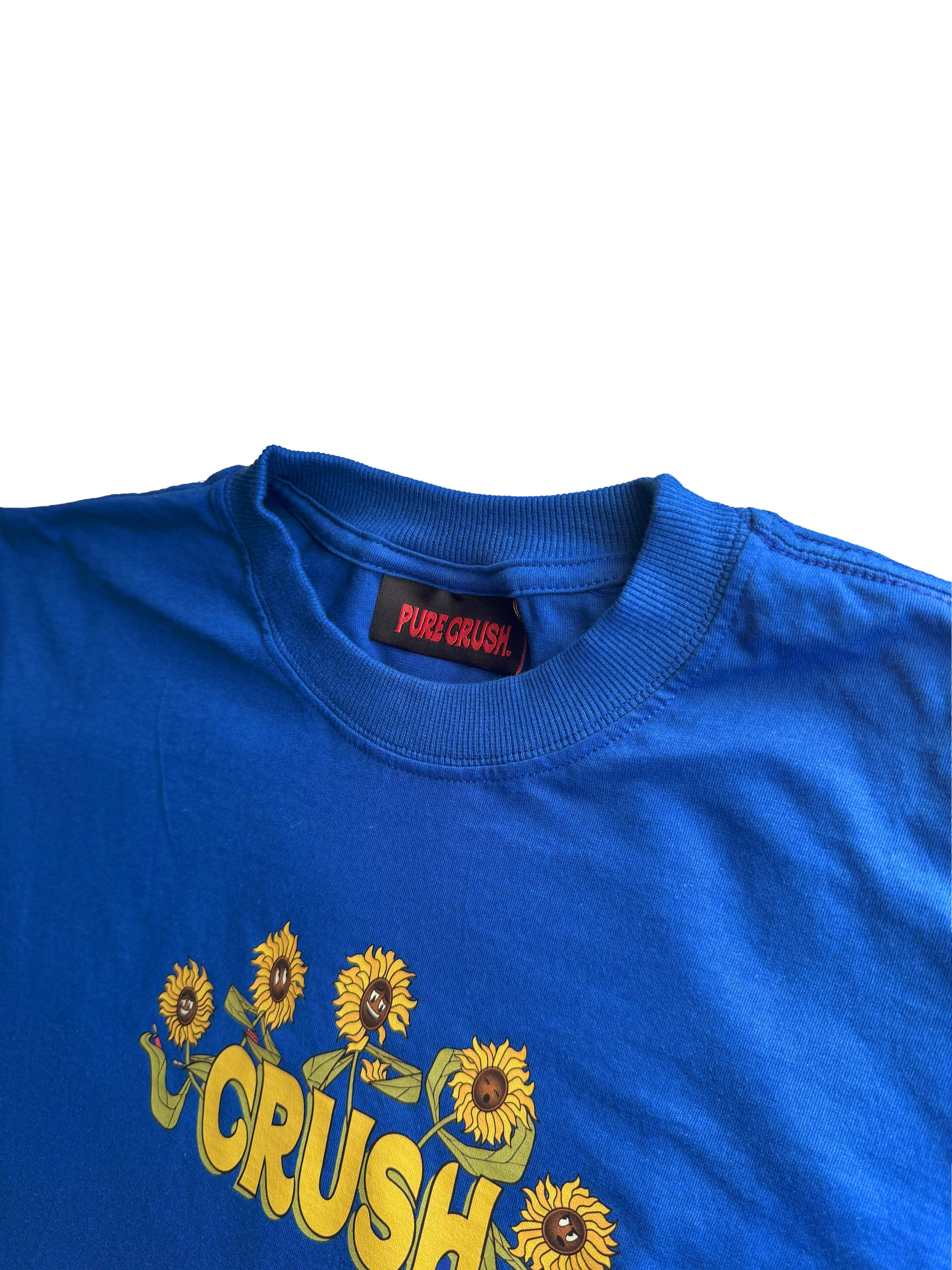 T-Shirt “Flowers” Blue